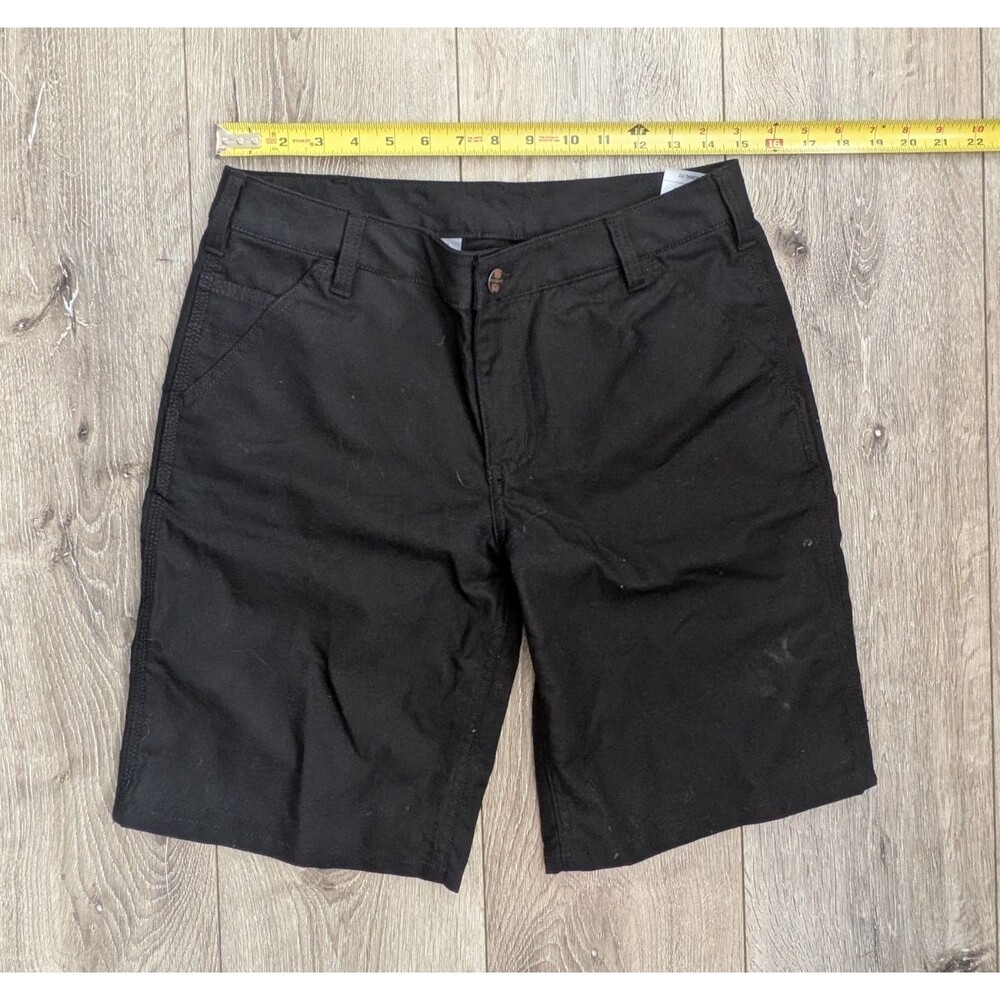 Carhartt Shorts Black SIze 6 Original Fit Cotton Poly Spandex Womens